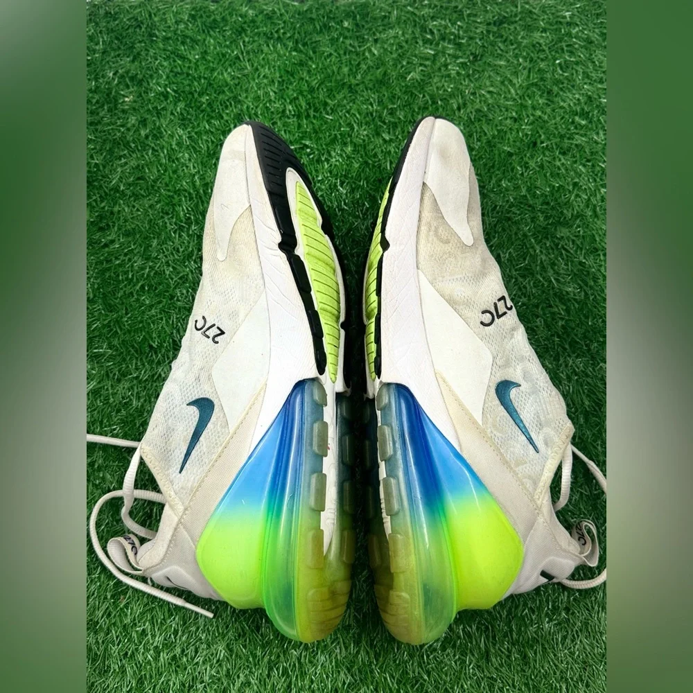 Nike Air Max 270 White Lime Blast Photo Blue Size‎ 12
